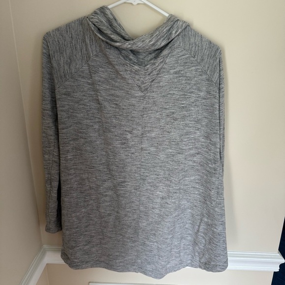 Athleta Heather Gray Nirvana Wear Two Ways Athlesuire Loungewear Cardigan - Picture 4 of 6
